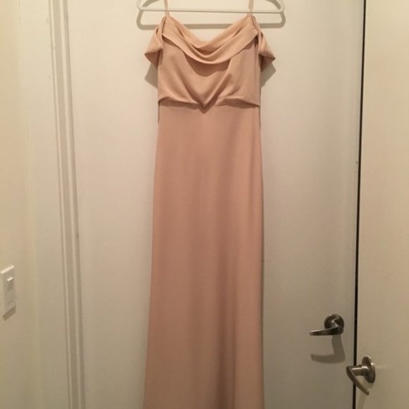 Jenny Yoo Sabine Dress in Chai - Picture 2 of 6